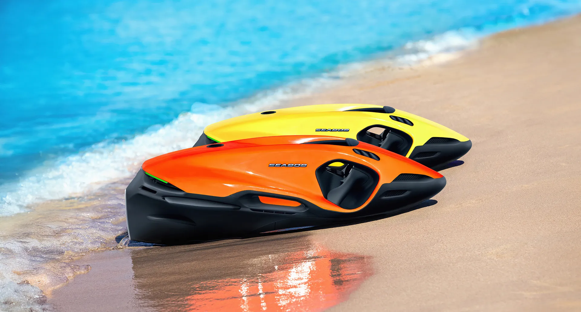 SEABOB F9 in crystal blue water